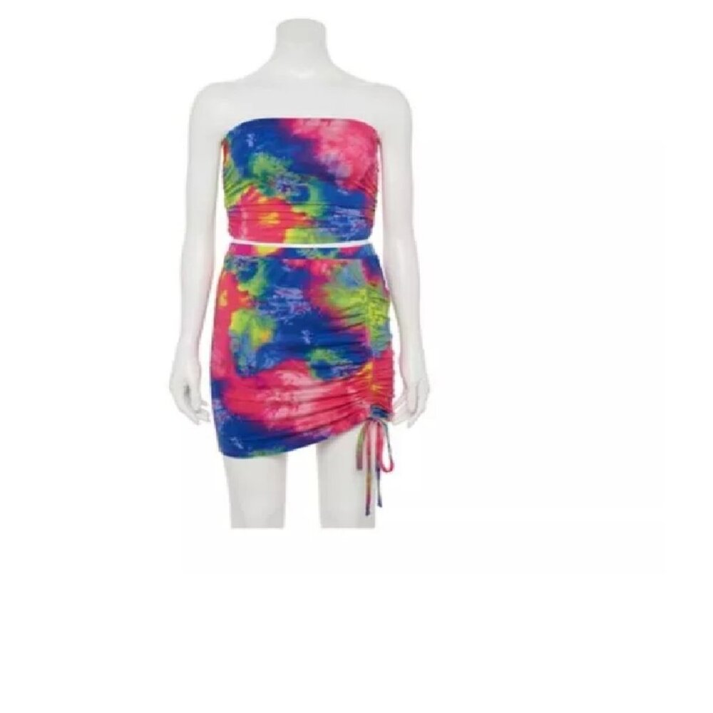 Junior Miss 2pc Mini Skirt Bandeau Top Set NWT $36 Almost Famous